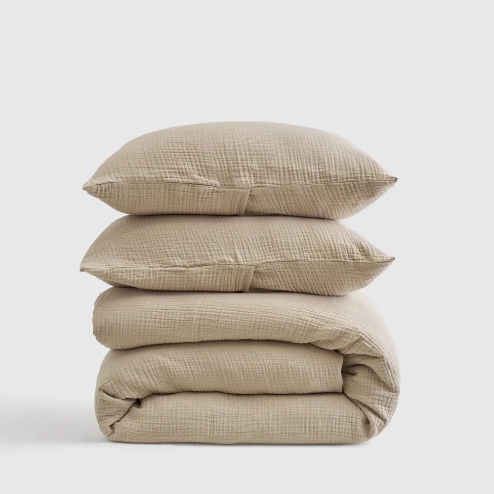 NWT Quince Airy Gauze Duvet Cover Set | Queen